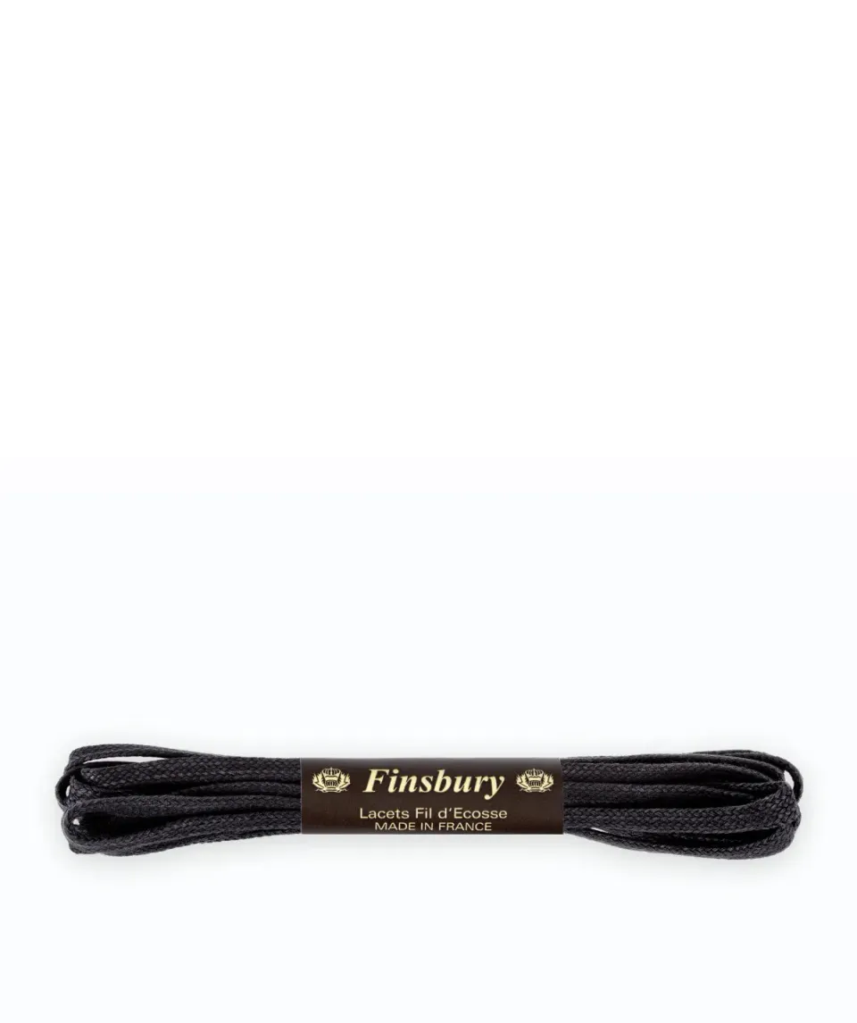 Finsbury Jackson veters zwart plat 120 cm katoen