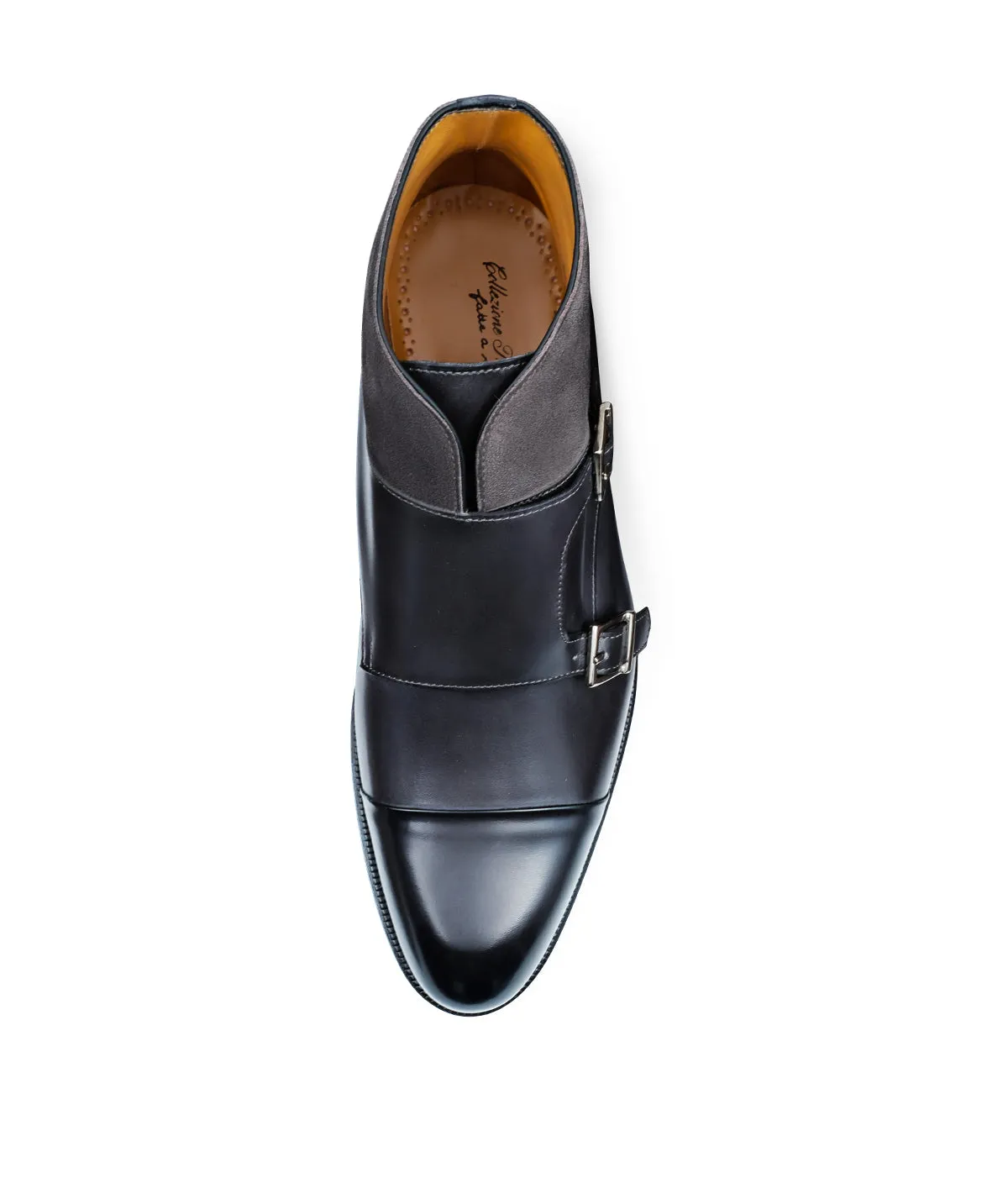 Finsbury Leonardo gespschoenen grijs double monk