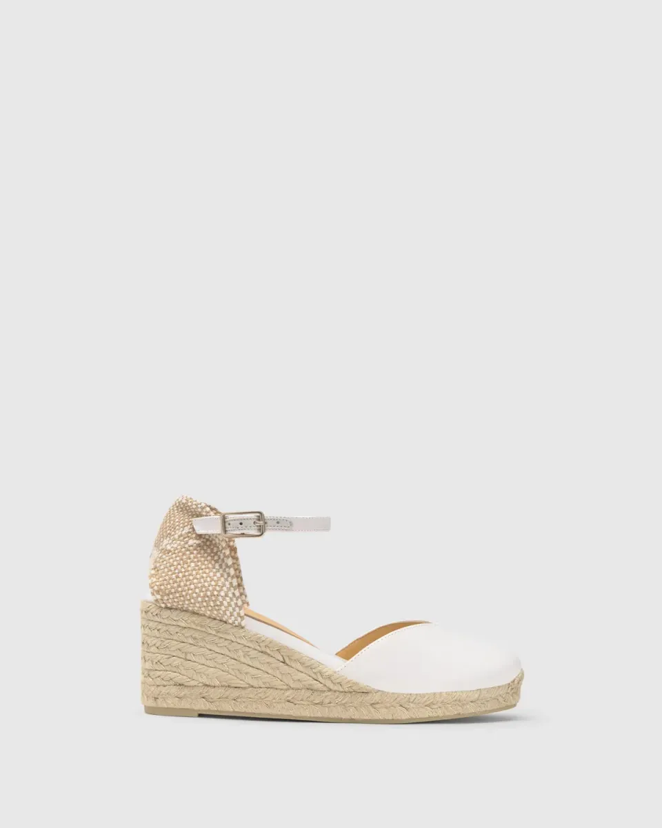 Castaner Chiarita 6 006 espadrille crudo satijn 7 cm