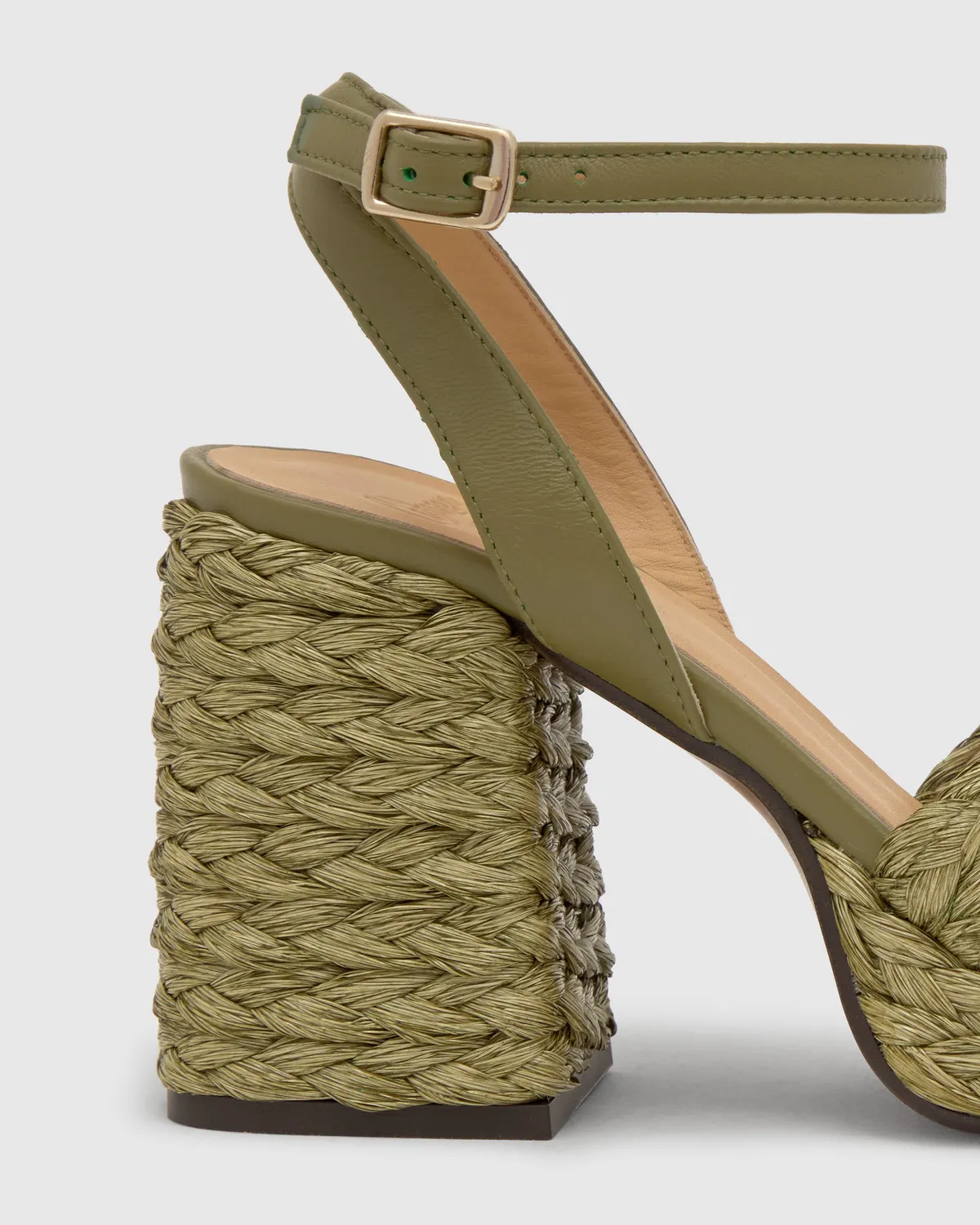 Castaner Valeriette 258 sandalen olive raffia