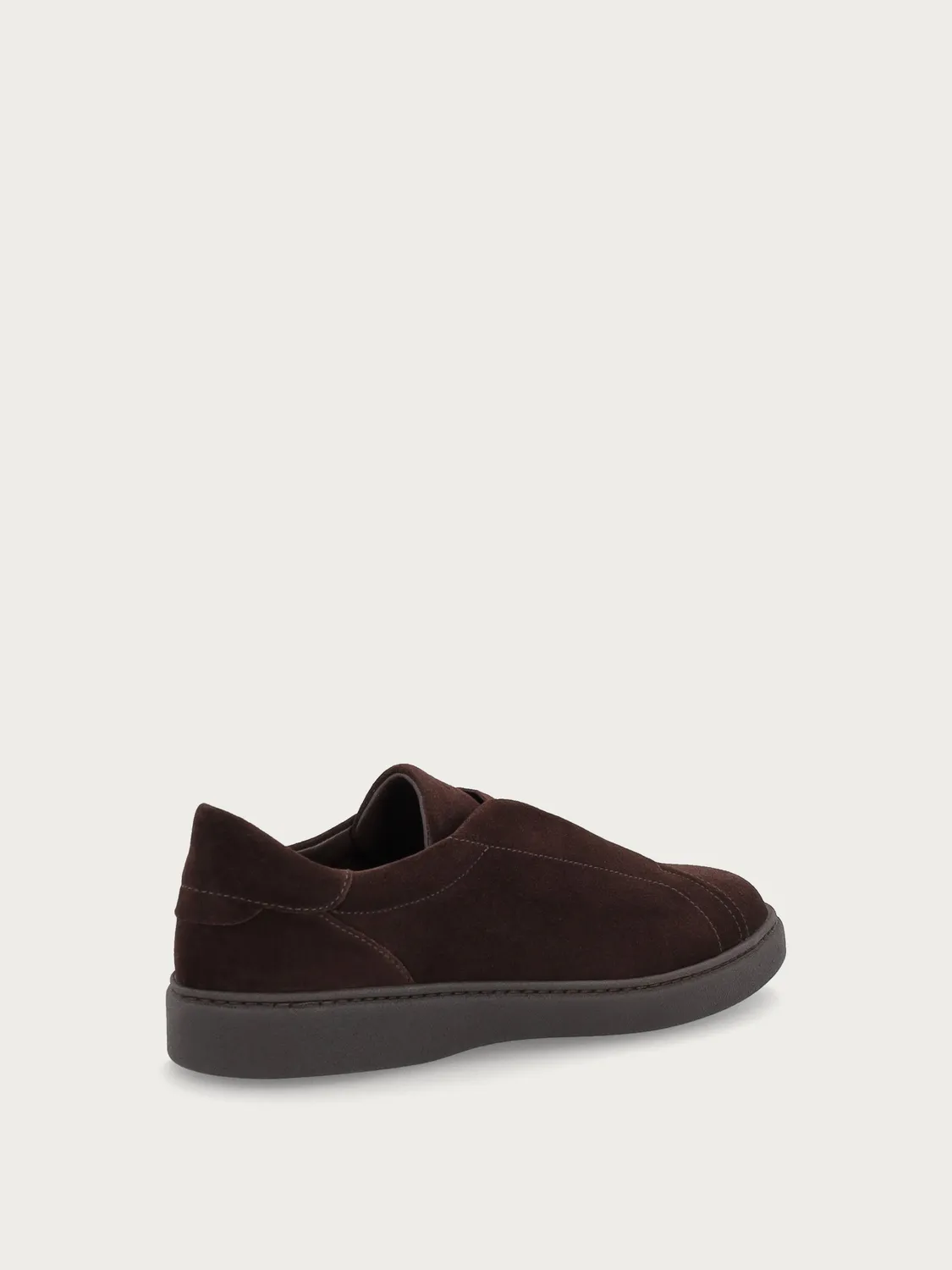 Frau Verona instappers suede donkerbruin elastiek