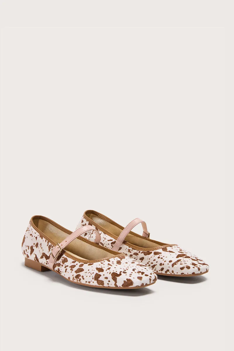Bryan Stepwise Nicolle ballerina's cow katoen leer