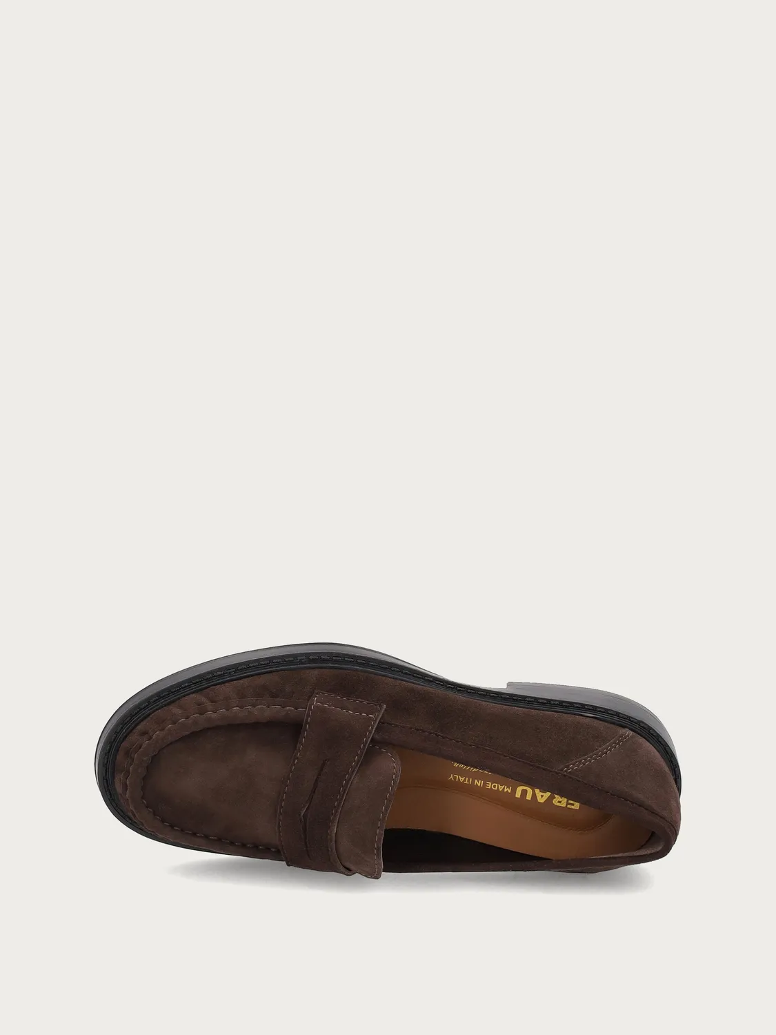 Frau Verona loafers bruin suède geplooid dames