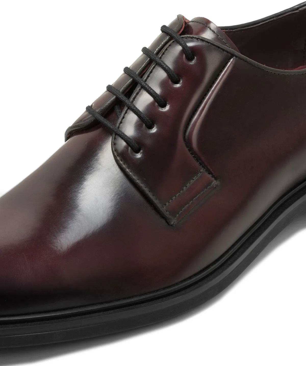 Finsbury Noham derby schoenen bordeaux leer breed