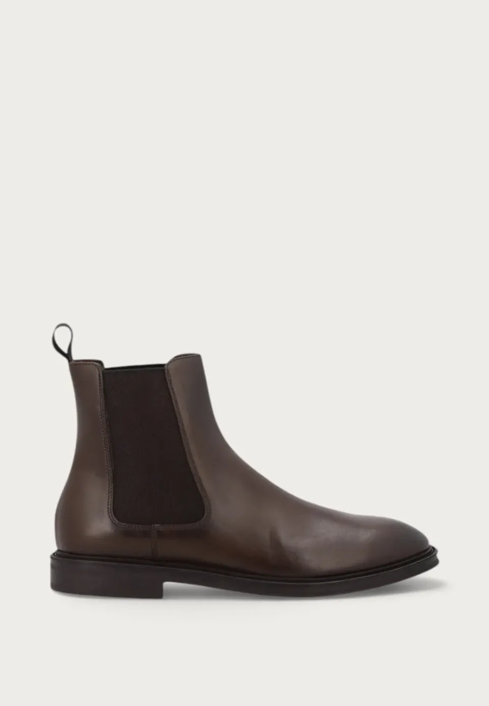Frau Signature Beatle boots donkerbruin kalfsleer