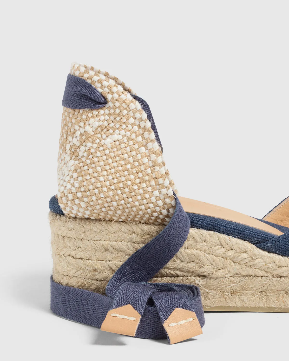 Castaner Carina 3 002 espadrille katoen donkerblauw 5 cm