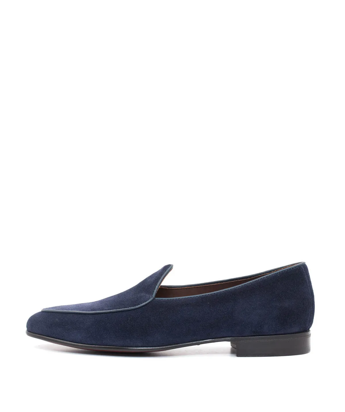 Finsbury Douglas loafers navy suède kalfsleer