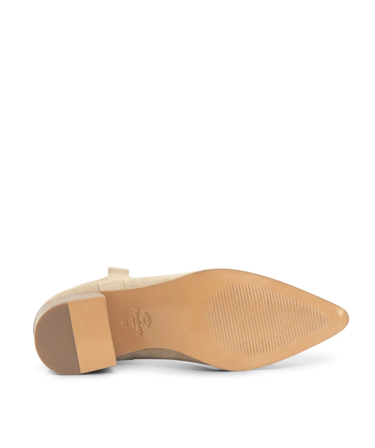 Finsbury Lise beige velours cowboylaarzen geborduurd