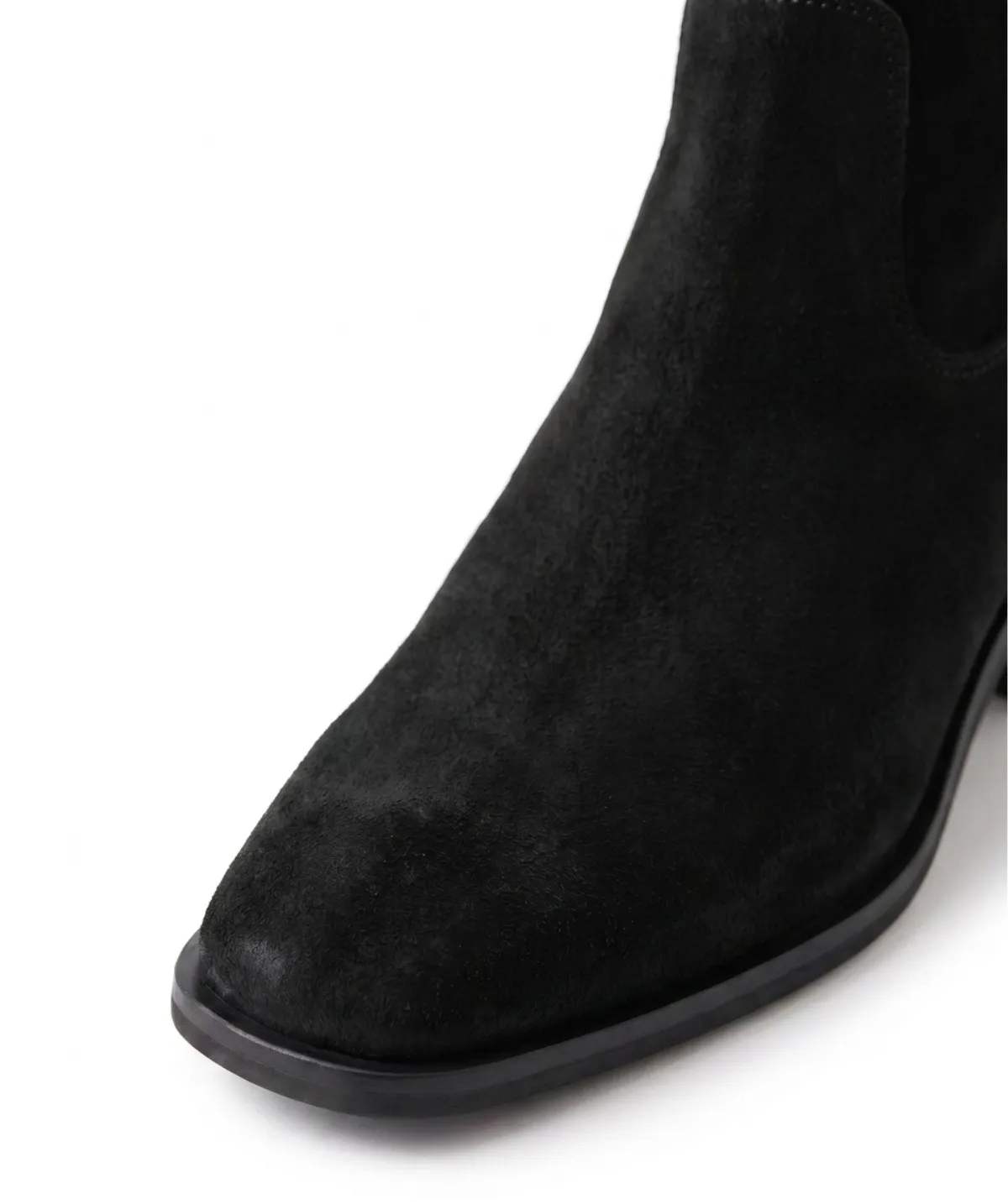 Finsbury Estelle laarzen zwart suede knie