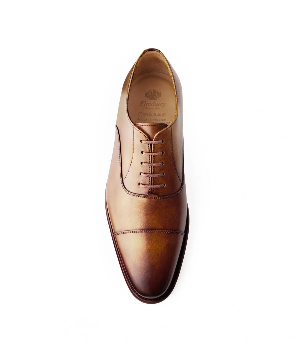 Finsbury Consul Gold Patina oxfordschoenen lichtbruin leer