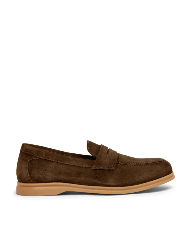 Finsbury Portobello loafers olijf suède