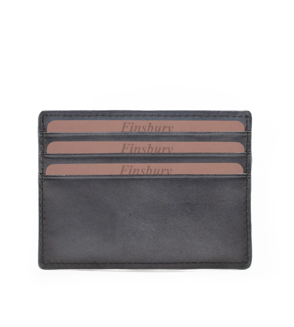 Finsbury Patinated Grey pashouder grijs leer 7 vakken
