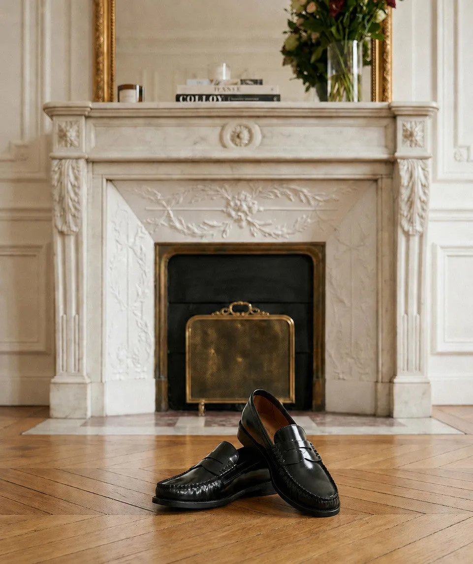 Finsbury Louise loafer zwart lakleer dames rubberzool