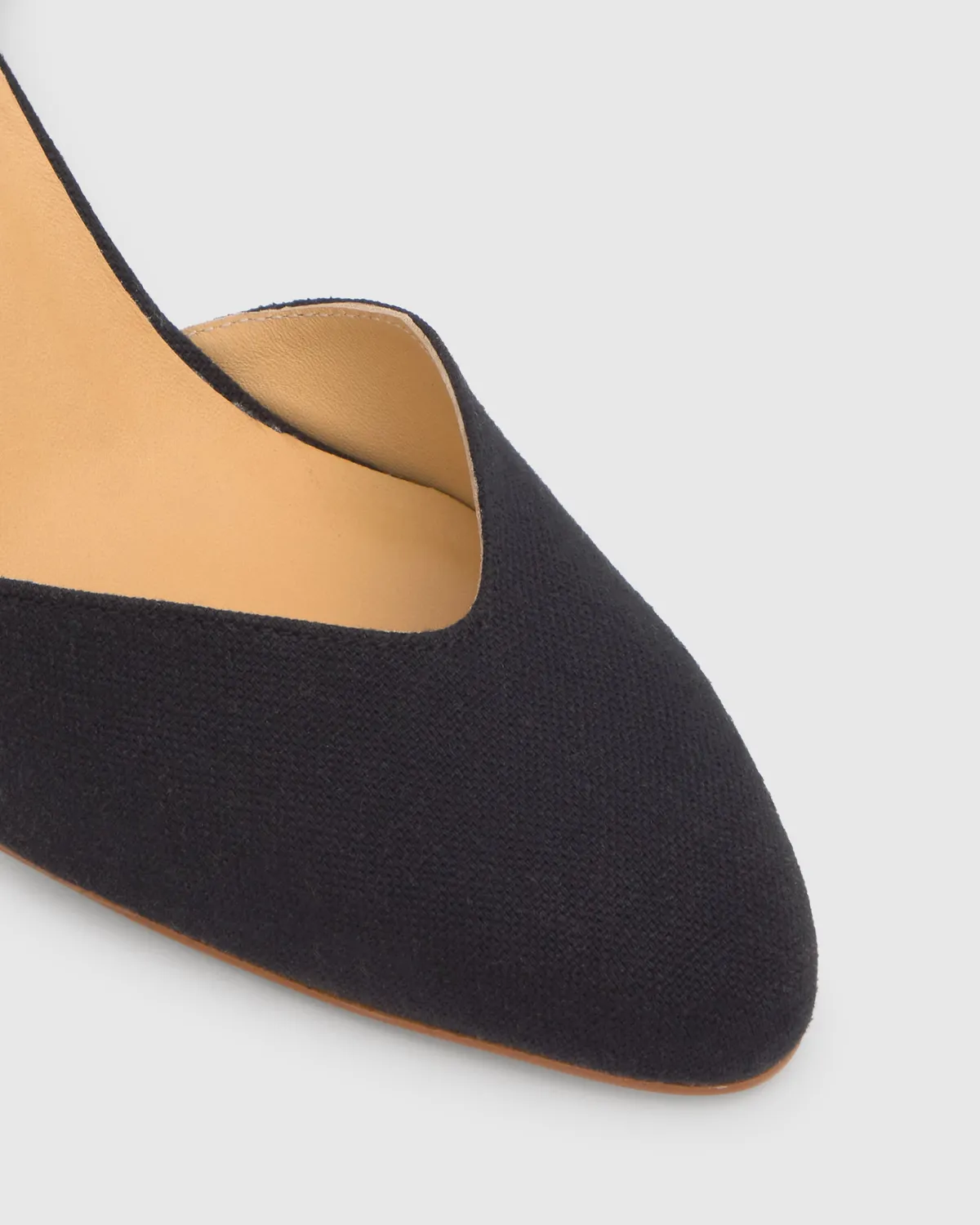 Castaner Jud JUD/300 espadrilles zwart linnen hoge hak