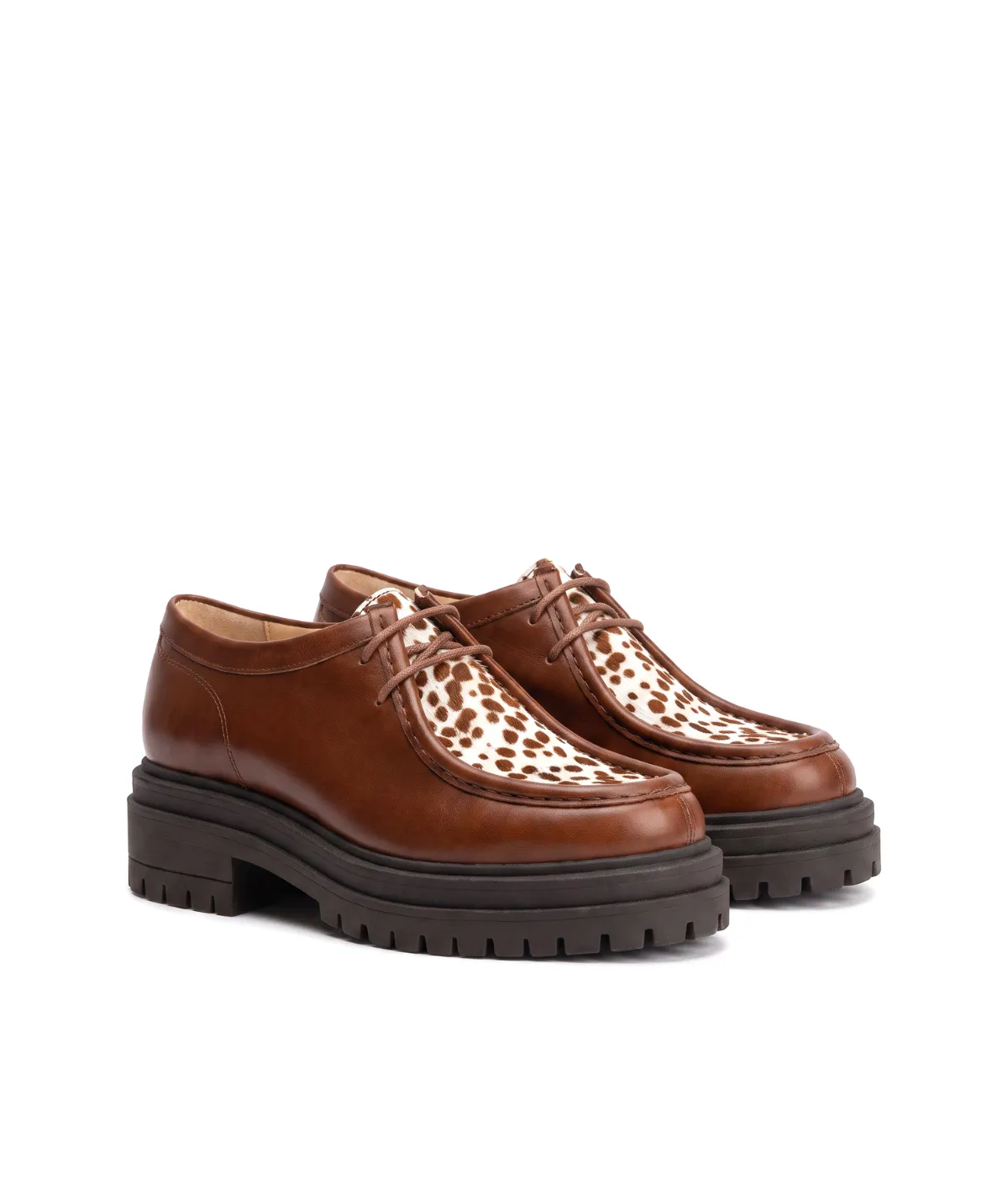 Finsbury EVA derby veterschoenen bruin leer