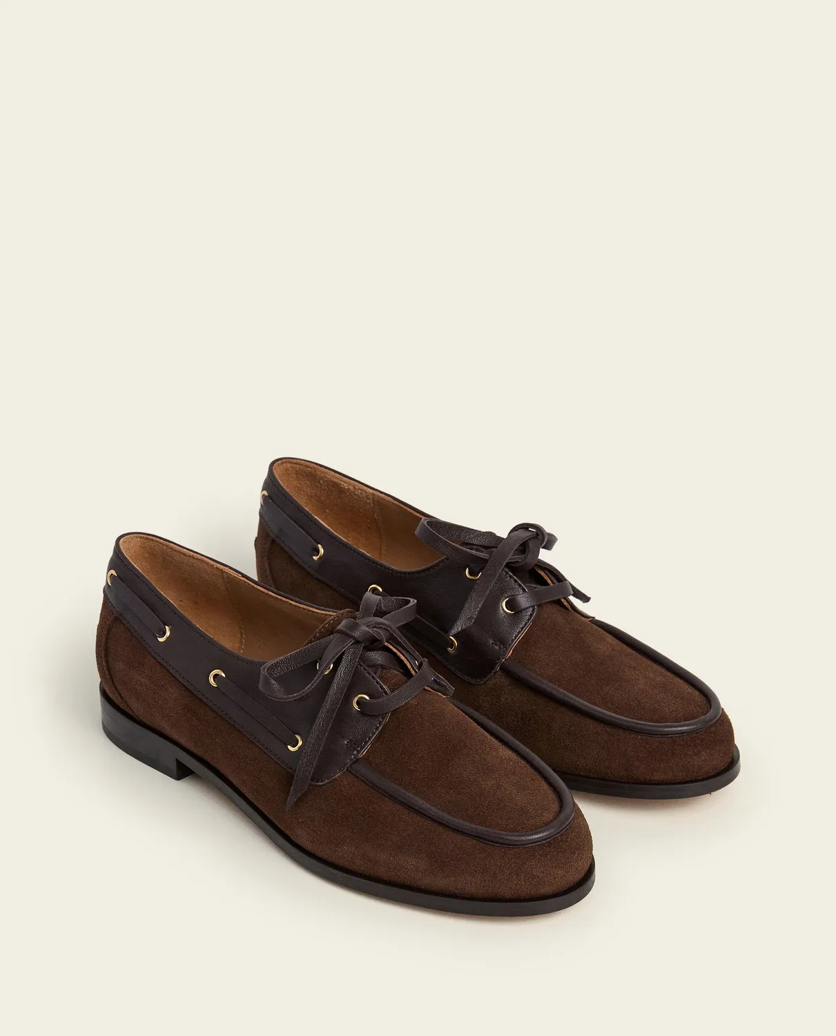 Flattered Mary loafer chocolate suède bootschoen