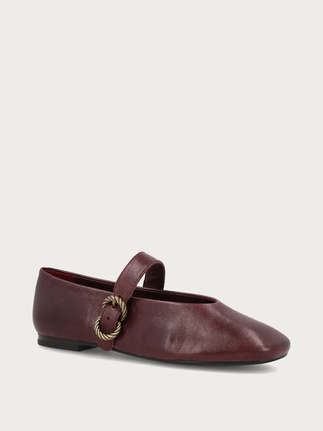 Frau Verona Ballerina’s Leer Bordeaux Dames
