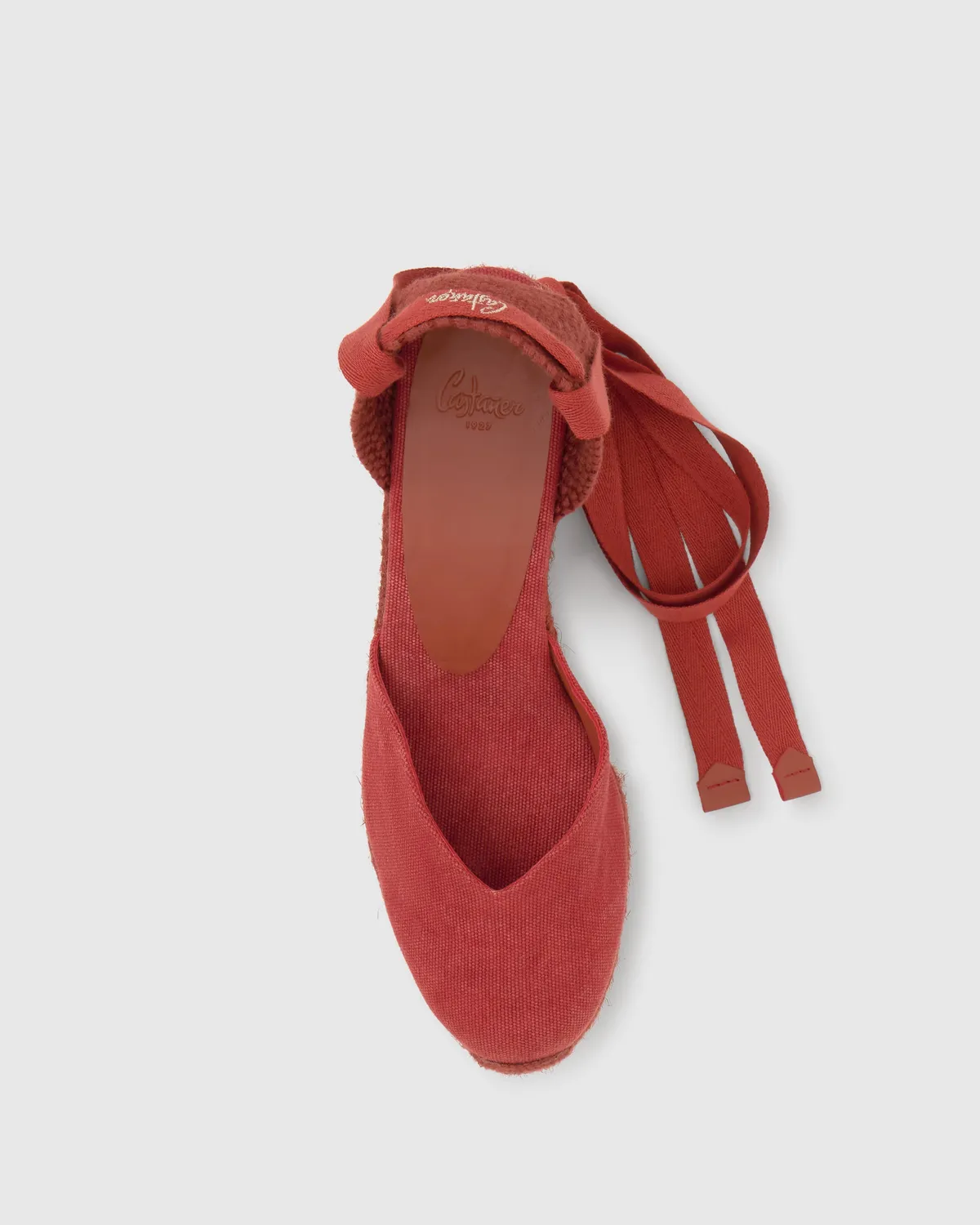 Castaner Chiara C/6ED/002 espadrilles donkerrood lint