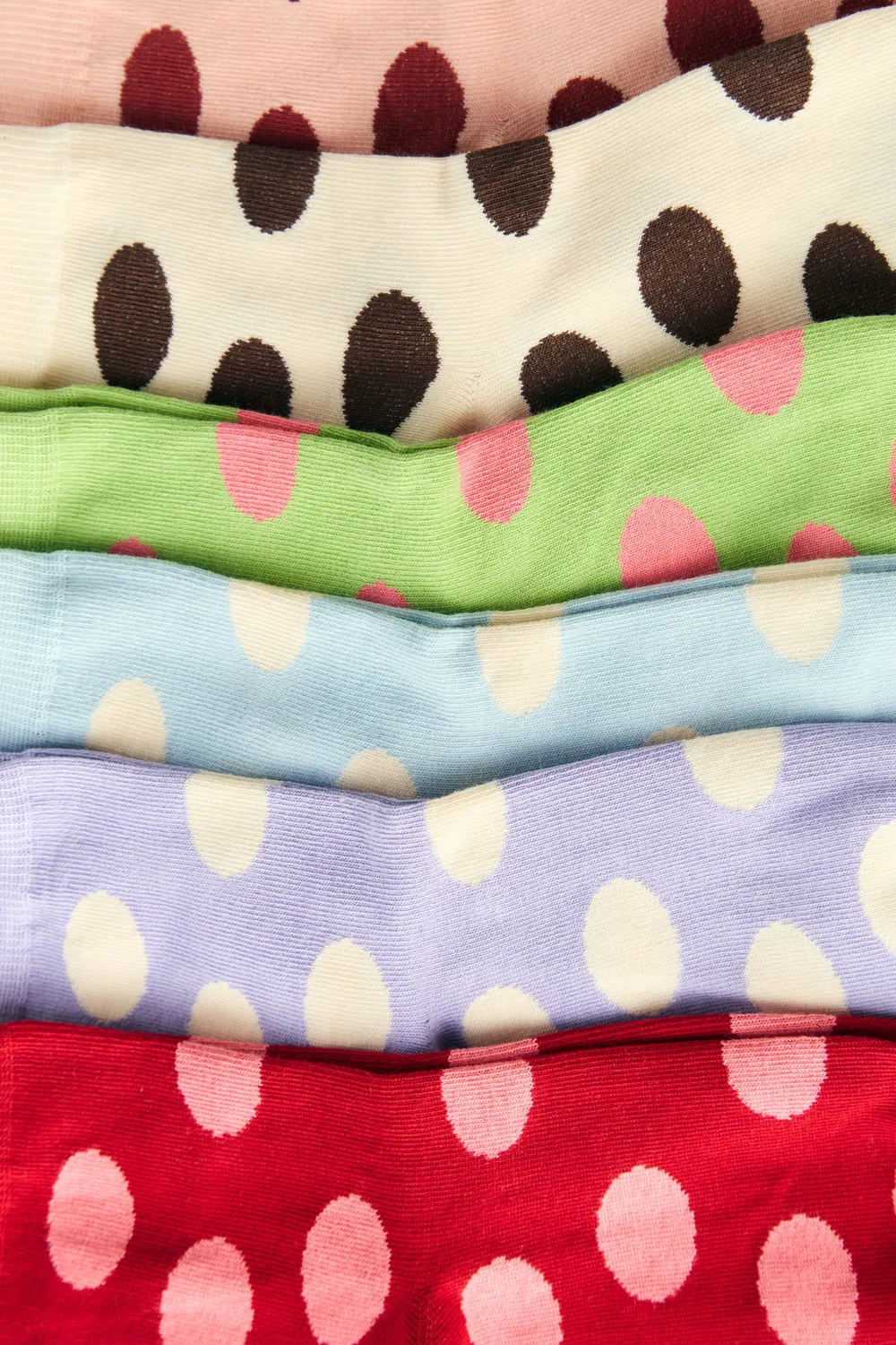 Jutelaune Malve Ivory dots sokken stippen katoen