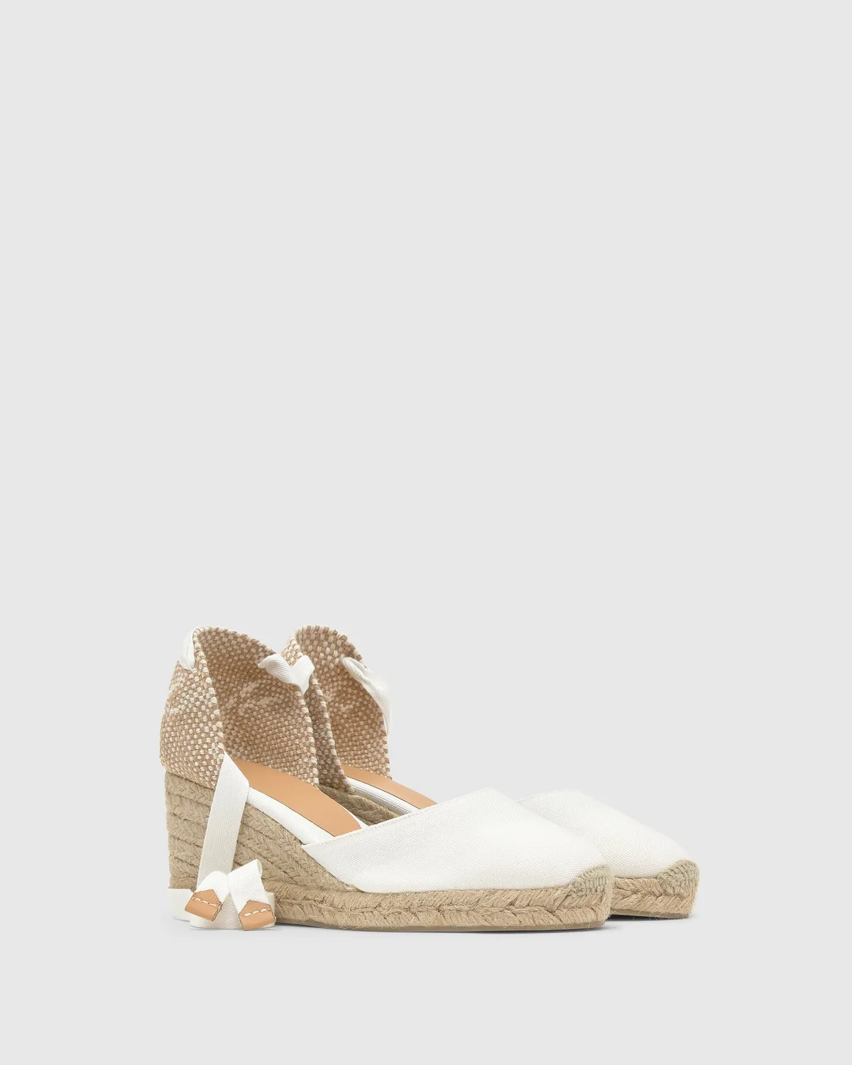 Castaner CARINA/6/001 espadrilles blanco katoen 7cm