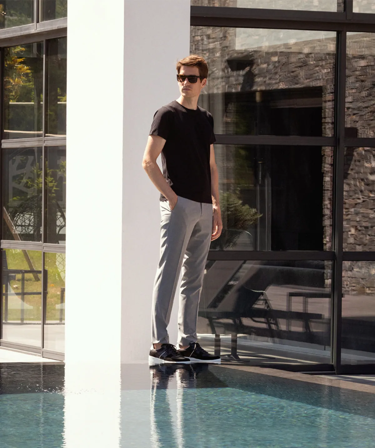 Finsbury Grant Black sneakers zwart soepel