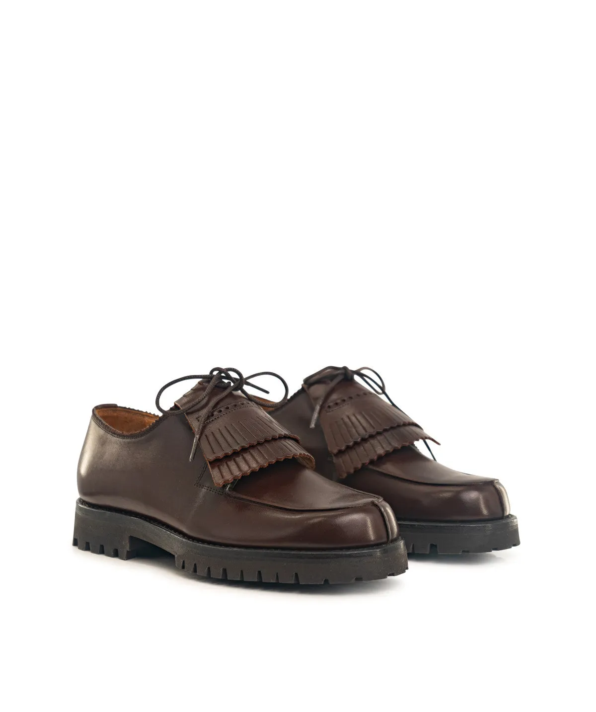 Finsbury Leonie derby bruin leer