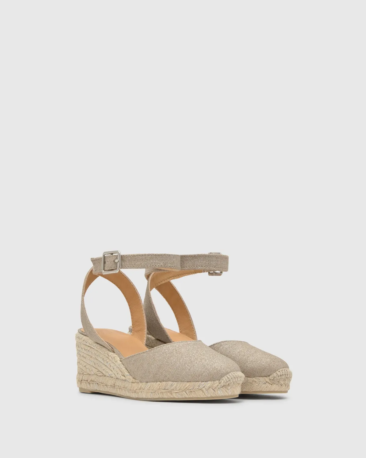Castaner Cybil 6 268 espadrilles zilver linnen