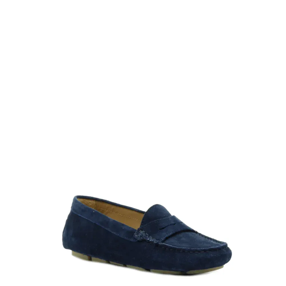 Donelli D1002 instappers blauw nubuck