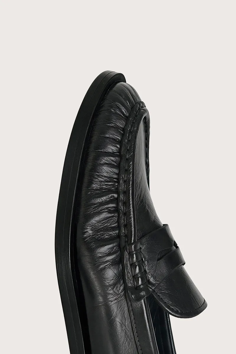 Bryan Stepwise Cami mocassins terra negro leer