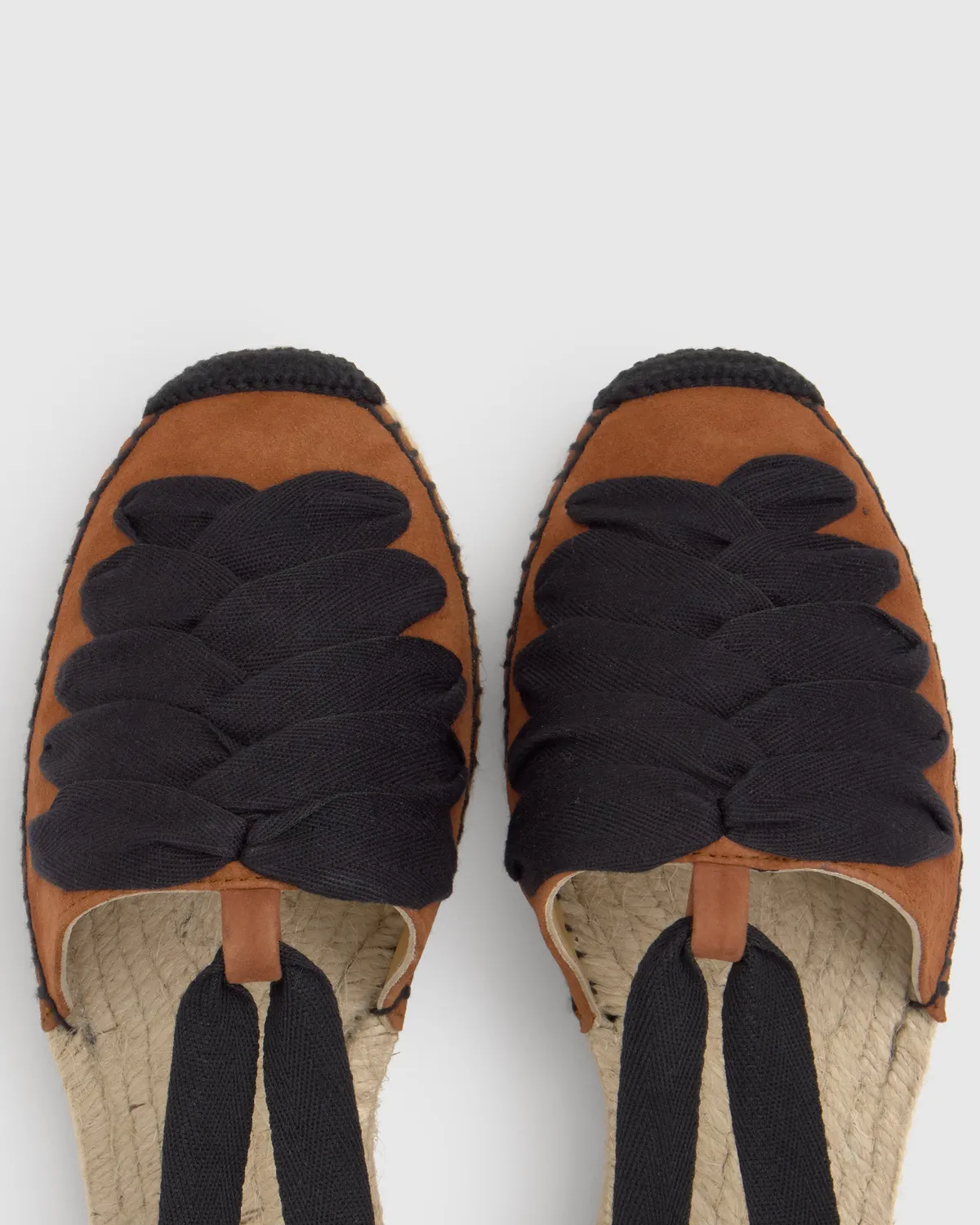 Castaner Kiva 007 espadrilles cognac – suède plat