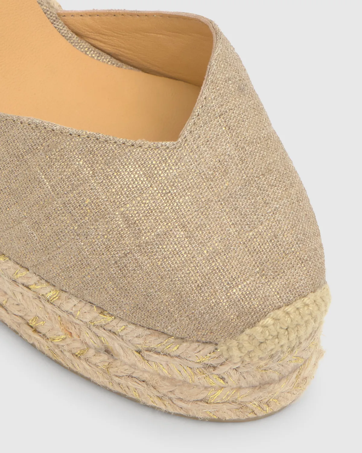 Castaner Chiara 8ED 290 espadrille goud metallic linnen