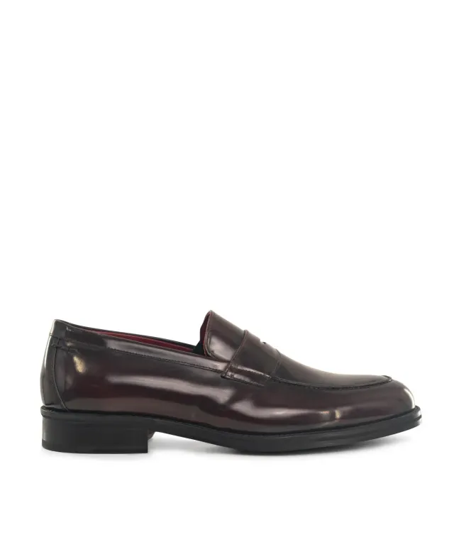 Finsbury Latina Oscar loafers bordeaux gepolijst leer