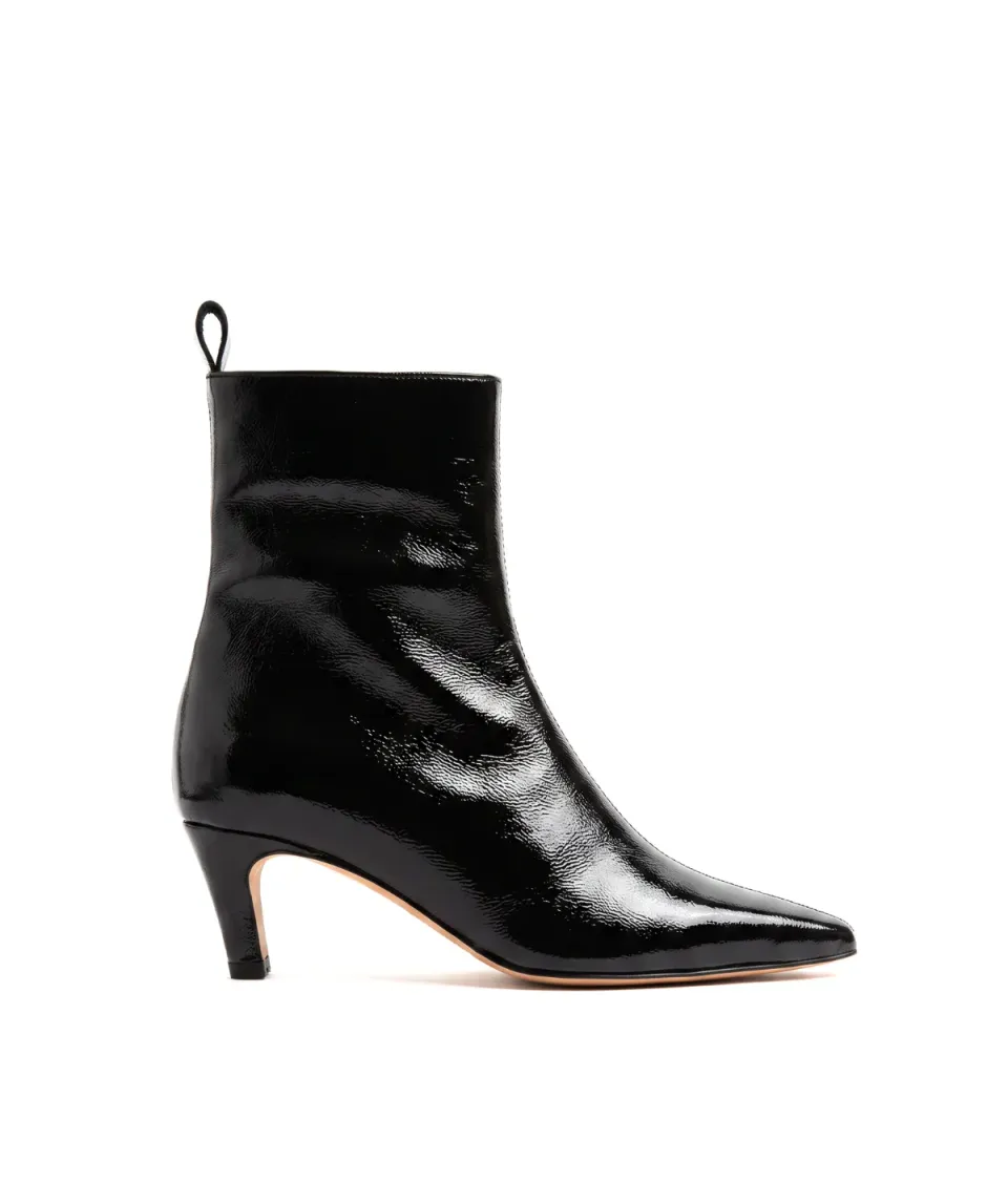 Finsbury Eugenie enkellaarsjes zwart lakleer