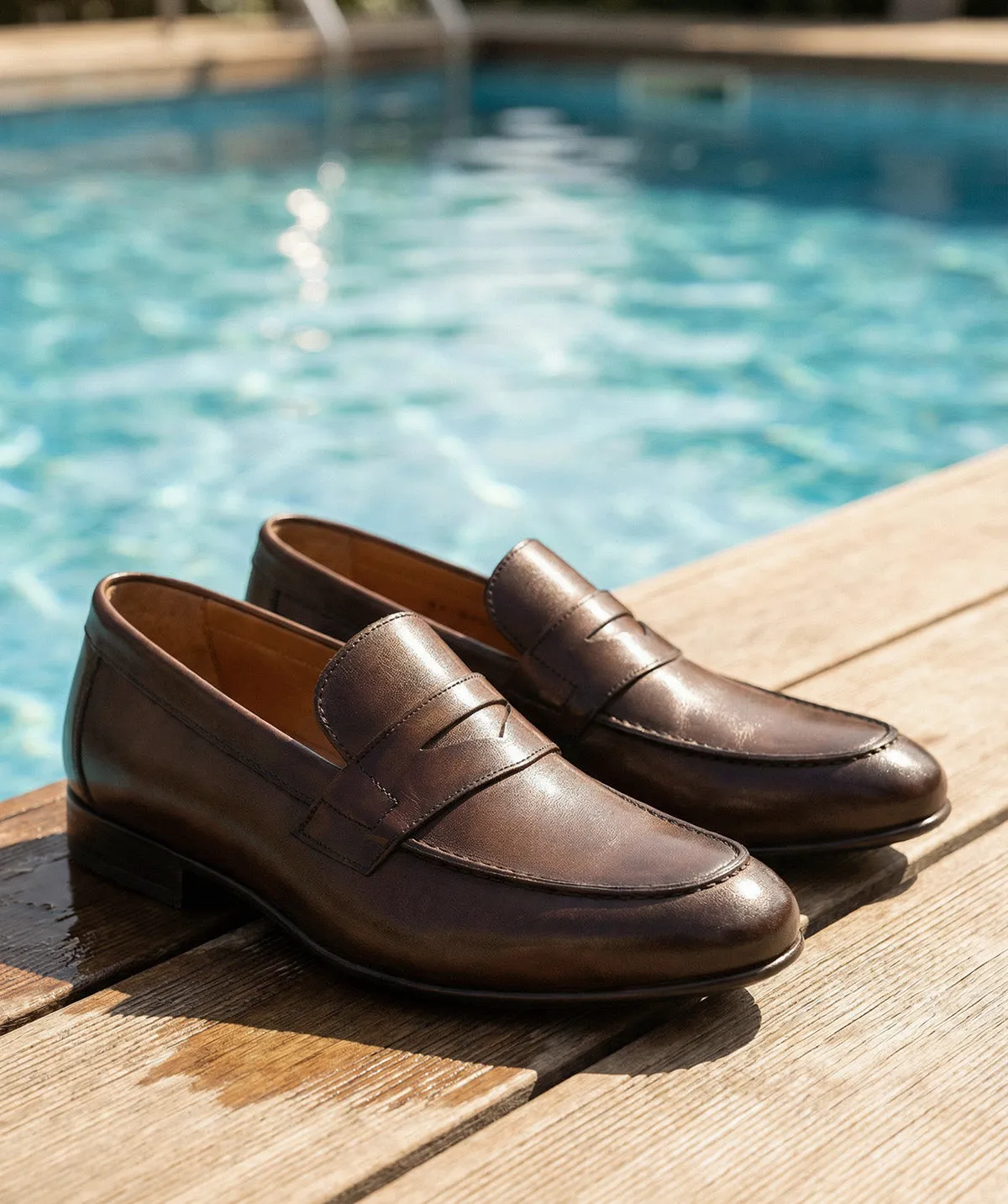 Finsbury Clayton loafers bruin patina