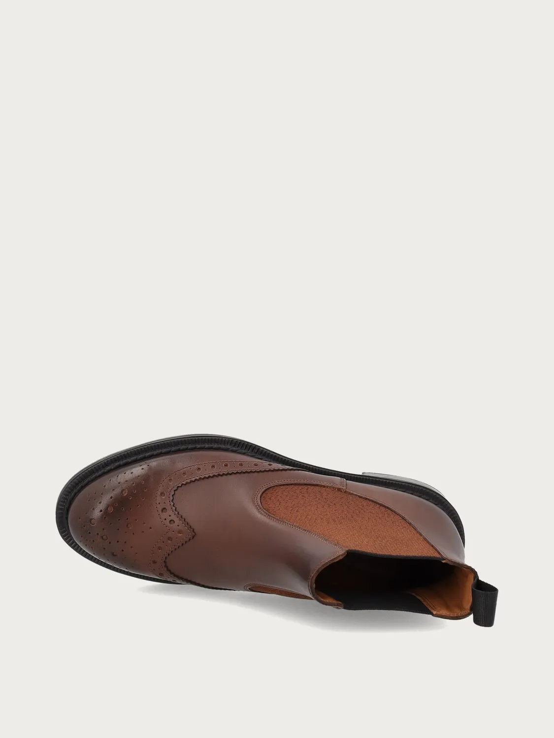Frau Verona chelsea boots leer lichtbruin brogue
