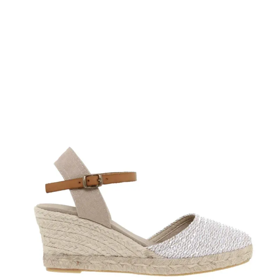 Donelli 452 espadrilles zilver dames stof