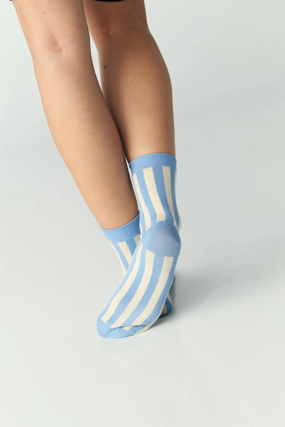 Jutelaune Blue Stripe sokken bio-katoen blauw