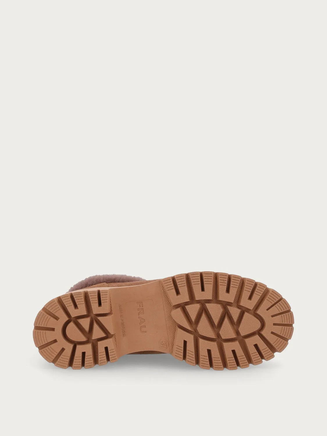 Frau FX desert boots lichtbruin suède profielzool