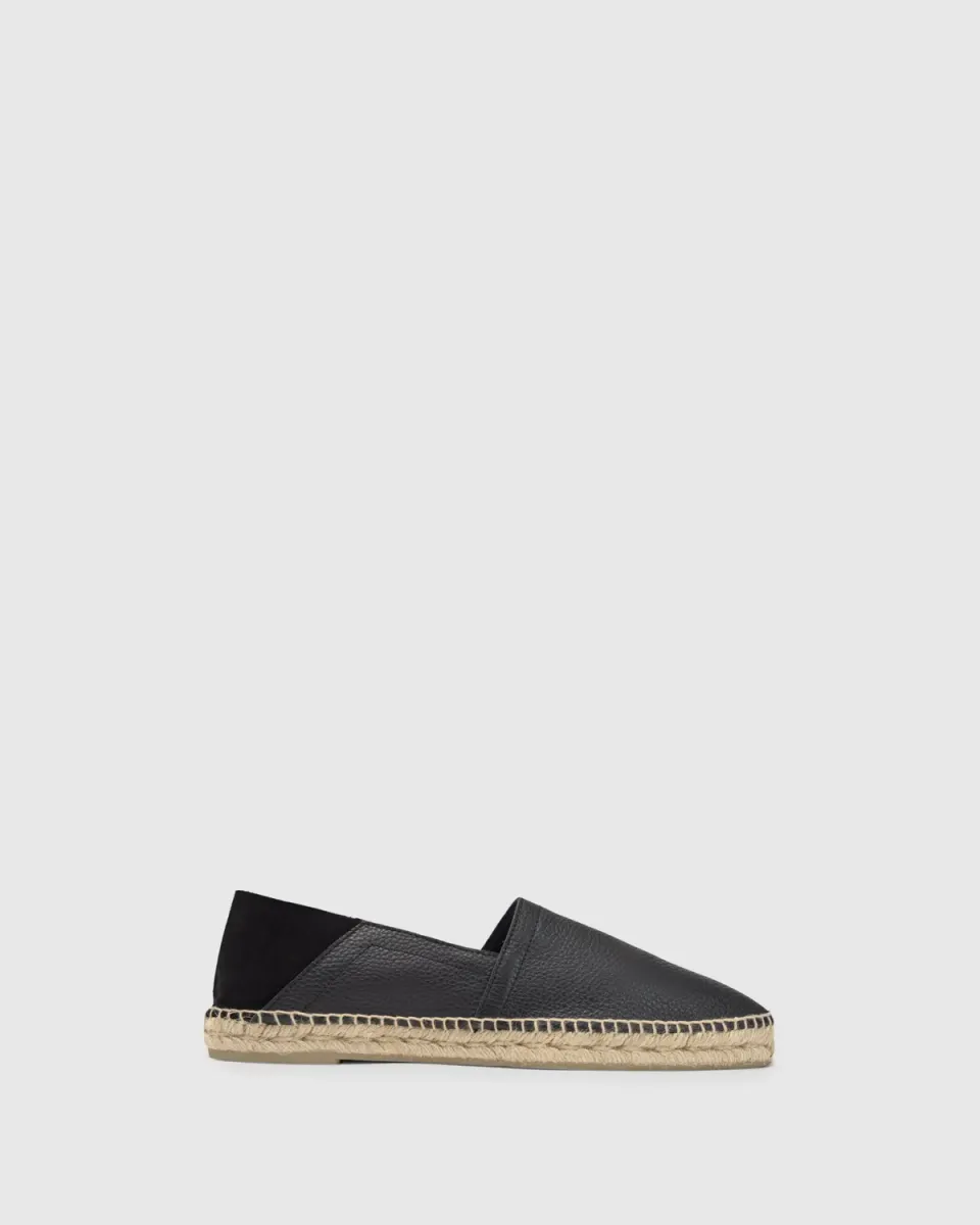 Castaner Polo POLO/249 heren espadrilles zwart leer