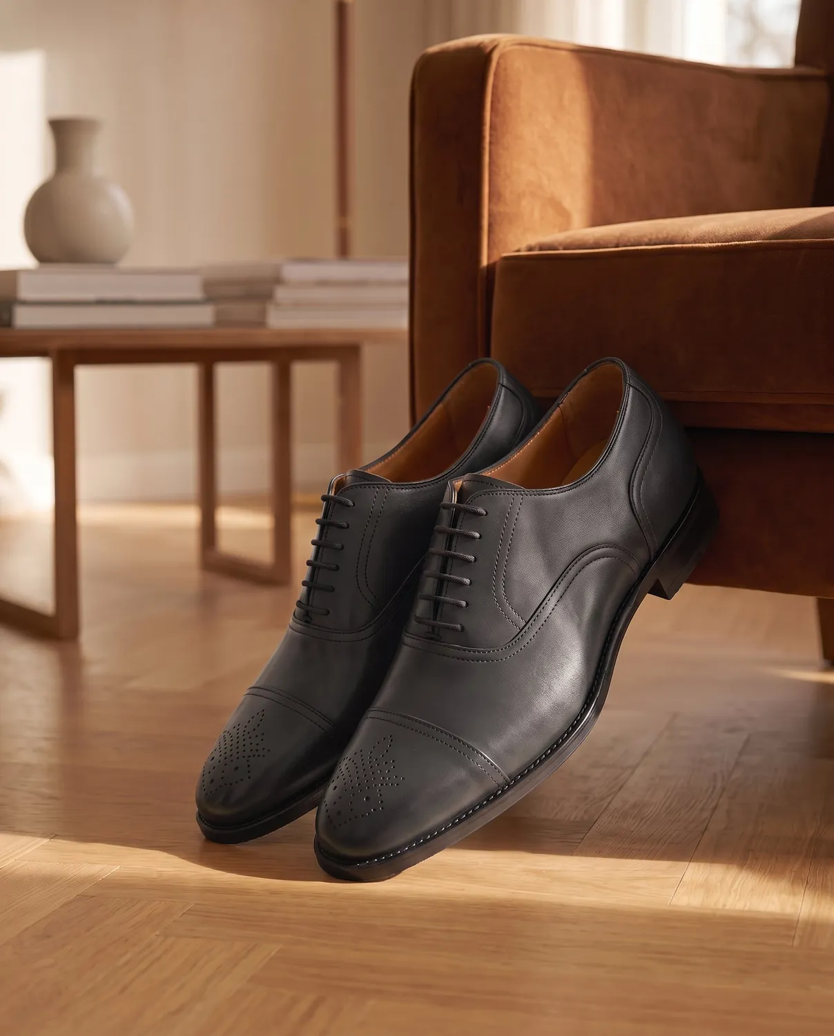 Finsbury Damiano veterschoenen donkergrijs leer