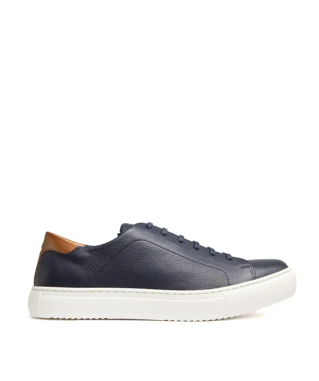 Finsbury Murphy sneakers navy generfd leer Strobel