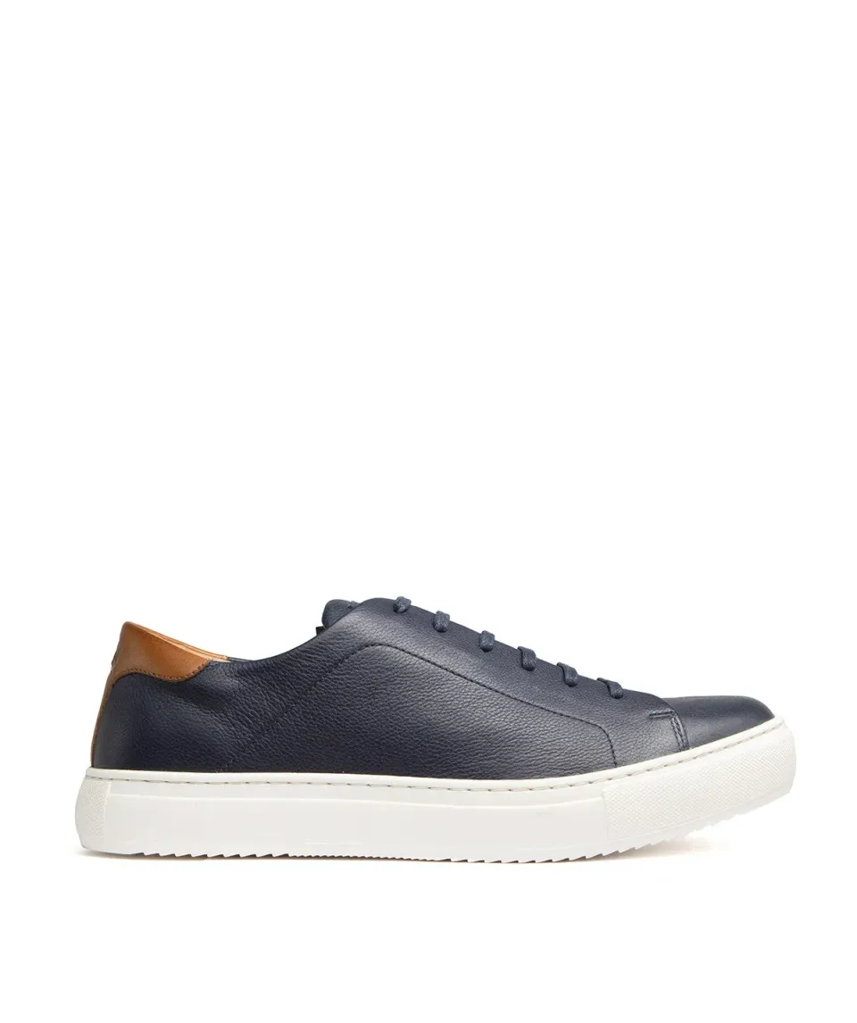 Finsbury Murphy sneakers navy generfd leer Strobel