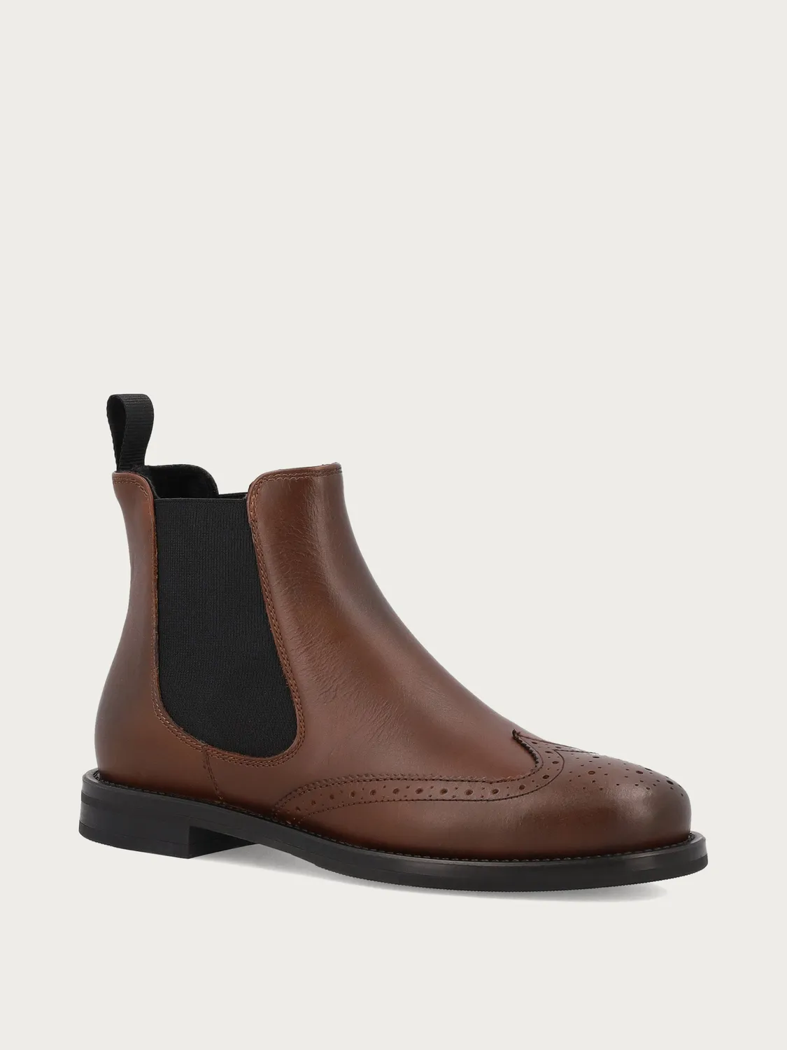 Frau Verona Dames Beatle Boots Leer Cognac