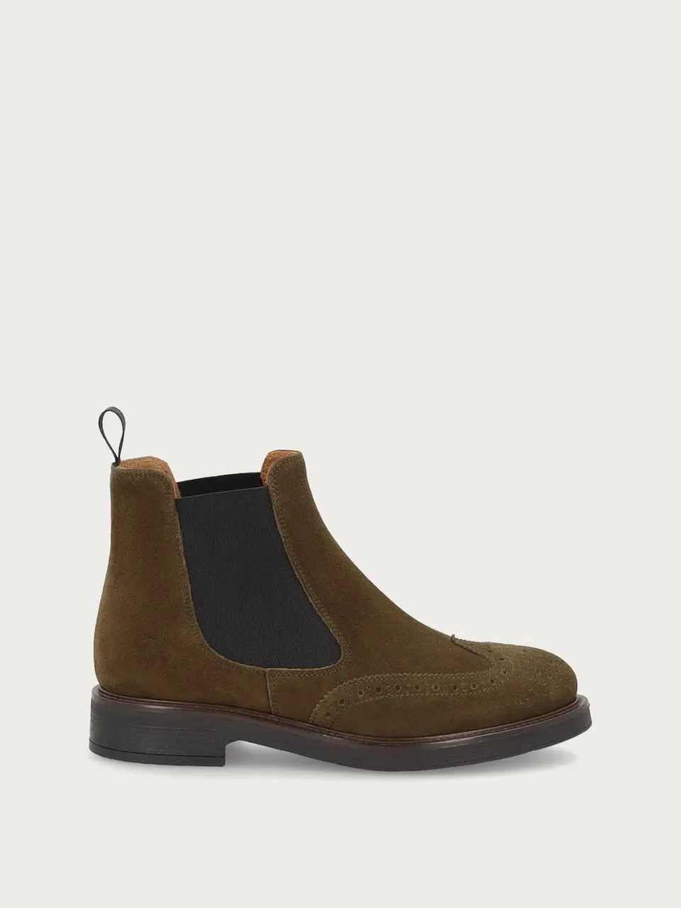 Frau Verona Beatle boots groen suède