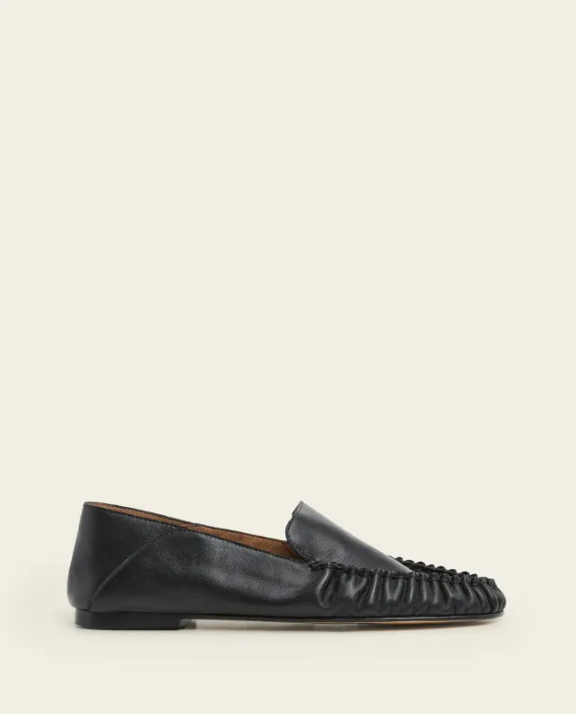 Flattered Bon Bon loafers zwart leer