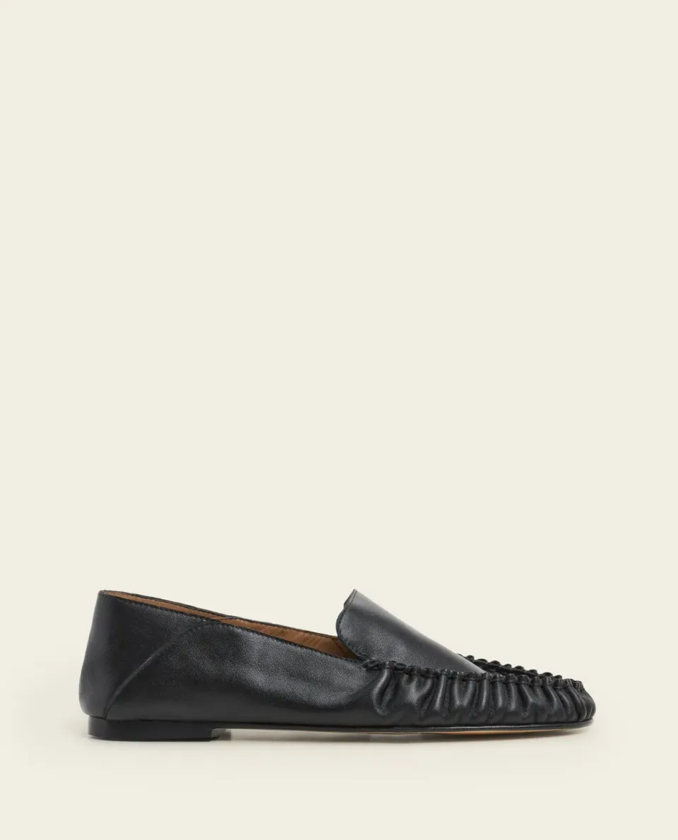 Flattered Bon Bon loafers zwart leer