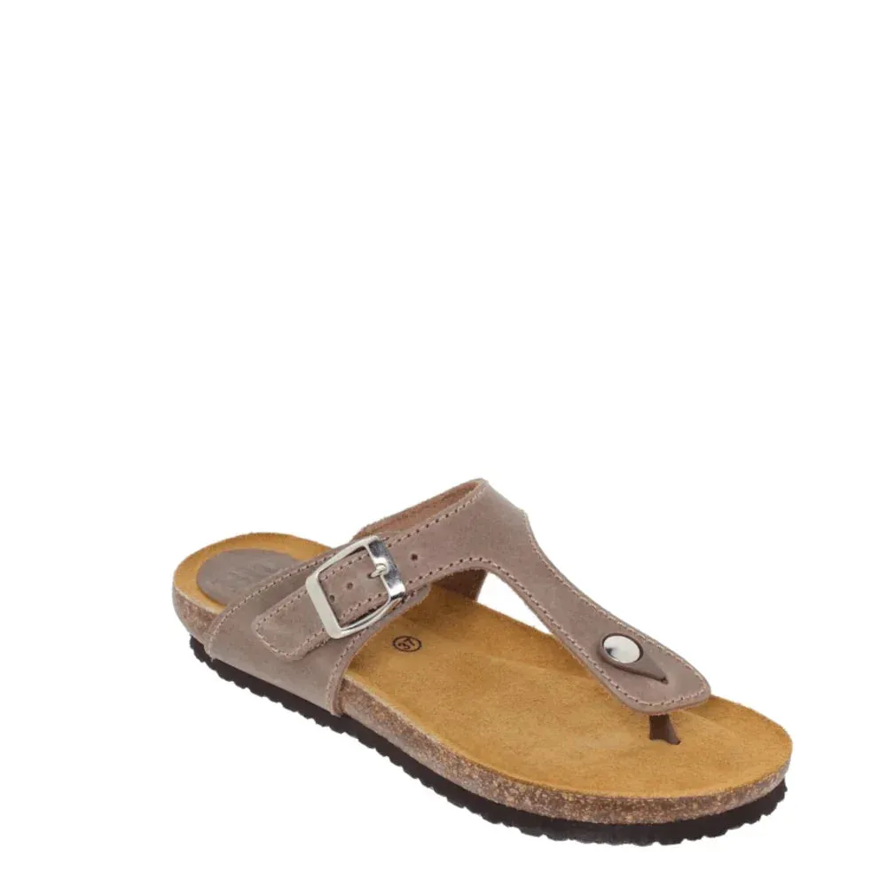 Donelli 502 slippers bruin leer dames