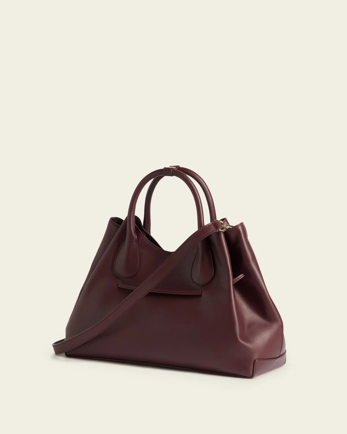 Flattered Maris tote bag bordeaux leer