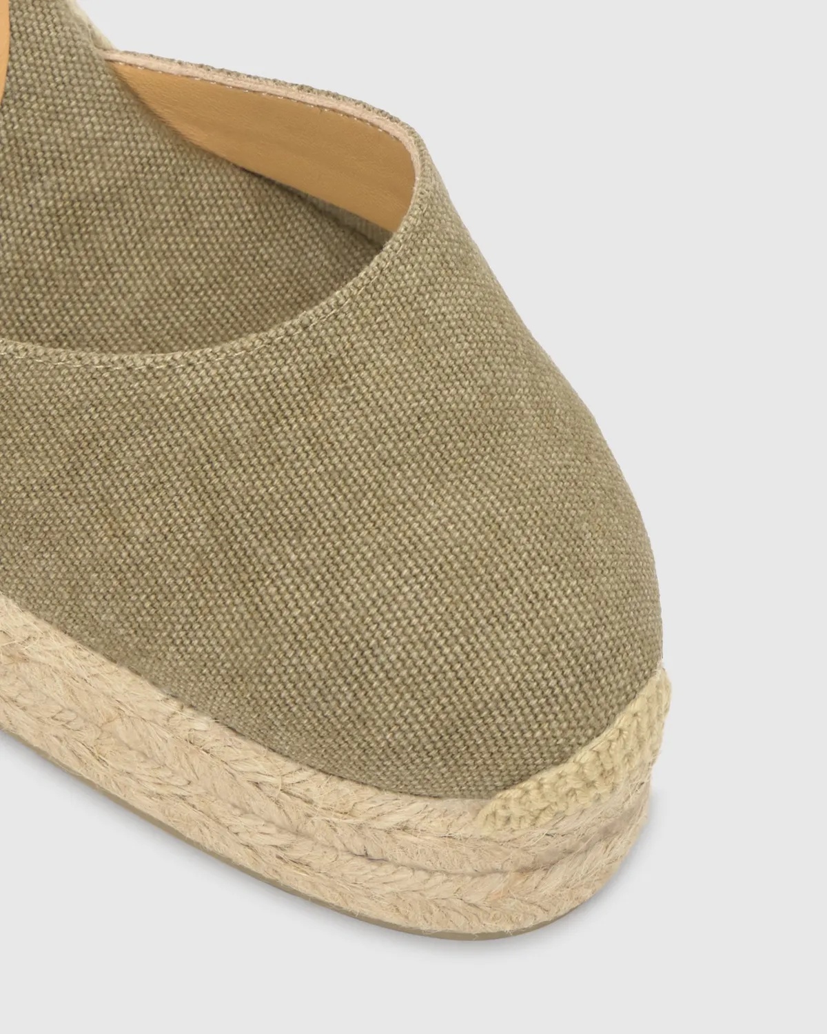 Castaner Carina 8ED/002 espadrilles groen canvas 11 cm