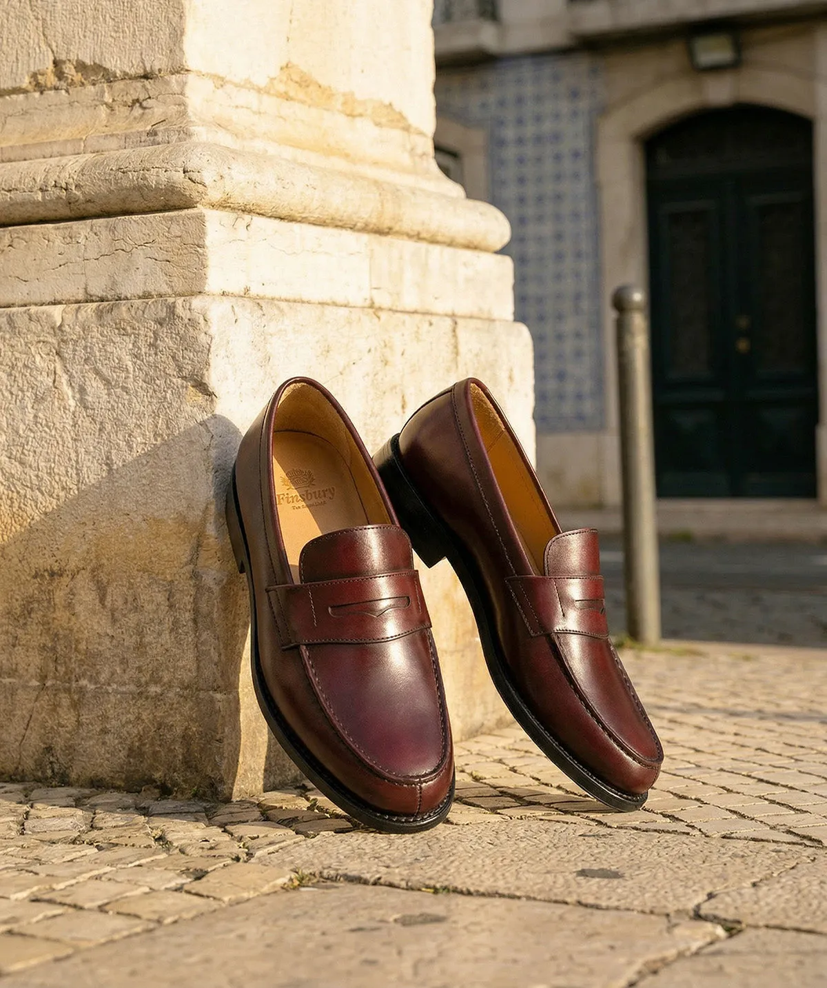 Finsbury College 1986 loafer bordeaux leer instap